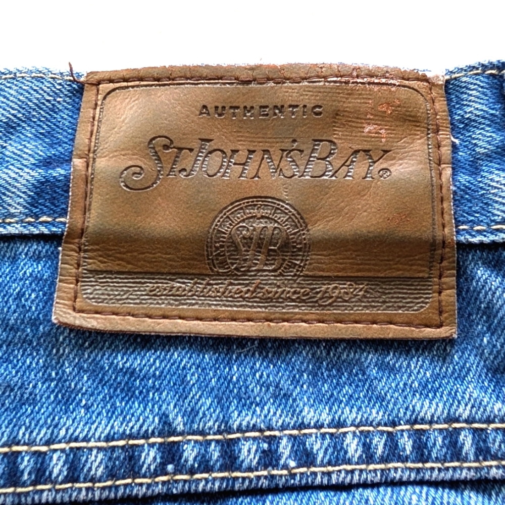 Vintage St. John's Bay Relaxed Fit cotton mom jeans w slight taper leg. Sz 16 - Picture 8 of 14